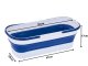 Flat Microfiber Mop and Foldable Bucket Set with Squeegee for Floor Cleaning