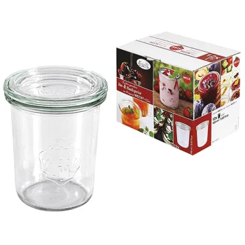 WECK stikliniai konservavimo indai su dangteliais 160 ml, 12 vnt.