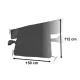 Magnetinis automobilio stiklo uždangalas nuo ledo ir saulės, juodas