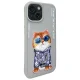 Nimmy Glasses Cool Cat iPhone 15 dėklas, pilkas