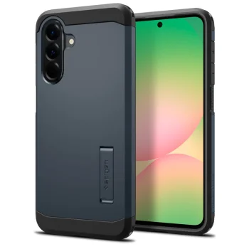 Samsung Galaxy A56 ( SM-A566B / DS ) Spigen Tough Armor Case Cover, Gray / Black
