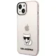 Karl Lagerfeld Choupette Body dėklas iPhone 14 Plus / 15 Plus 6.7\", rožinis