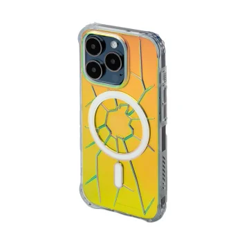 Kingxbar Crack Series dėklas iPhone 15 Pro Max su MagSafe, holografinis