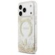 Guess Resin Bottom Glitter MagSafe Case for iPhone 17 Pro, Gold