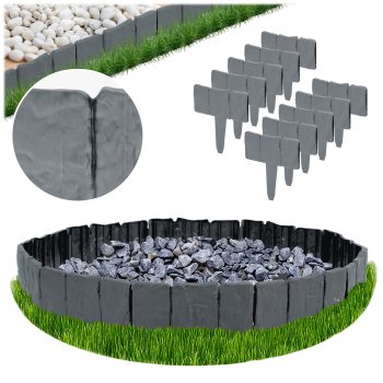 Plonos PL-962 Garden Edging 2.5m Grey