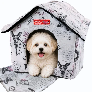 Pet House Bed for Dogs and Cats XL, Beige