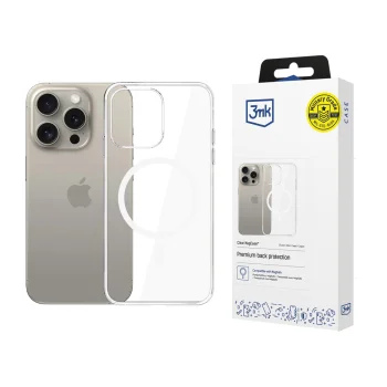 Skaidrus dėklas 3mk MagCase skirtas Apple iPhone 15 Pro Max