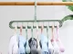 Multifunctional wardrobe hanger organizer, 2 pcs, green