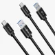 Dudao L5G USB to USB-C Super Fast Charge Cable, 1m, Black