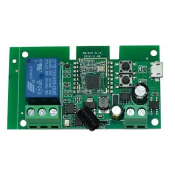 Tuya vartų valdymo relės modulis 1CH 7-32V Wi-Fi RF