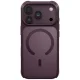 Uniq Veren MagClick Charging dėklas telefonui iPhone 18 Pro / 17 Pro, bordo