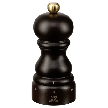Peugeot Paris buko medienos pipirų malūnėlis, 12 cm, šokolado rudas