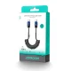 Spiralinis laidas Joyroom S-A43 Crystal-Clear 60W USB-C į USB-C 1.5m, juodas