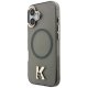 Karl Lagerfeld IML K Head Logo MagSafe dėklas, skirtas iPhone 17, juodas