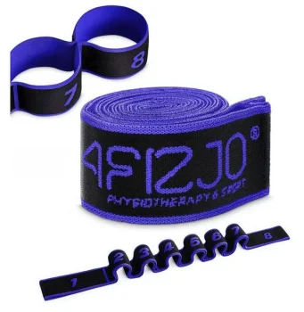 Gimnastikos tempimo guma 4Fizjo 415, 90 cm, juoda ir violetinė