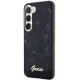 Guess Marble Collection dėklas Samsung Galaxy S23+ telefonui, juodas