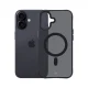 3mk iPhone 17 dėklas Smoke MagCase, juodas pusiau skaidrus