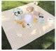 Bakalu Picnic and Beach Blanket 200x200 cm, Yellow Checkered