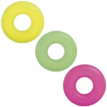 Pripučiamas plaukimo ratas Intex 59262 Neon 91 cm, žalias