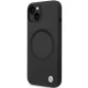 BMW Signature Liquid Silicone dėklas, skirtas iPhone 14, su MagSafe, juodas