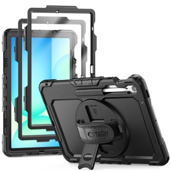 Tech-Protect Solid dėklas Samsung Galaxy Tab S10 FE+, juodas
