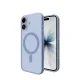 Puro Daylight MagSafe dėklas, skirtas iPhone 17, pusiau skaidrus mėlynas