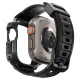 Spigen Rugged Armor Pro dėklas su dirželiu Apple Watch Ultra (49mm), juodas