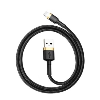 USB to Lightning Cable Baseus Cafule 1.5A 2m Gold/Black