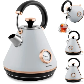 Elektrinis virdulys Berdsen BD-701 su termometru, 1.7L, pilkas