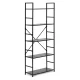 Modernhome CWJ6024144LG medinė lentyna su 5 lentynomis, juoda