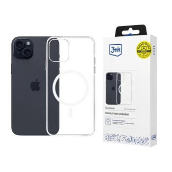 Apsauginis dėklas 3Mk Protection MagCase skirtas Apple iPhone 15, skaidrus