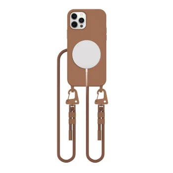 Tech-Protect MagNecklace MagSafe dėklas iPhone 12 / 12 Pro, rudas