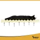 Purlov S Ergonomic Pet Bed 65x55x18 cm, Black