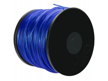 Reinforced Trimmer Line with Wire, Square, 3mm, 100m, Navy Blue
