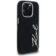 Karl Lagerfeld Signature Denim dėklas, skirtas iPhone 16 Pro Max, juodas