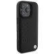 BMW dėklas, skirtas iPhone 16 Pro Max, Leather Hot Stamp, juodas