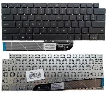 Dell Inspiron 5310, 5418, 5620, 7620 klaviatūra, US, juoda
