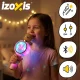 Izoxis vaikiškas belaidis karaoke mikrofonas, rožinis