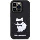 Karl Lagerfeld dėklas iPhone 14 Pro Max telefonui 3D Rubber Choupette, juodas