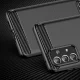 Lankstus TPU dėklas Samsung Galaxy A73 Carbon Case, juodas
