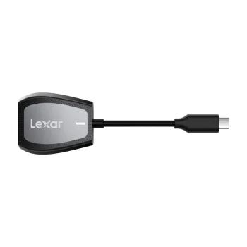 Lexar dviejų lizdų SD ir microSD kortelių skaitytuvas, USB-C