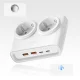 Orico PDC25 25W 6in1 Power Strip 2x AC + 2x USB-A + 2x USB-C - White