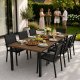 Multigarden Didelis sodo stalas 180x90 cm, rudas