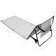 Foldable Beach Mat with Backrest 2-in-1 Lounger, Grey