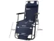 Folding Garden Lounger and Beach Chair Zero Gravity 2in1, Navy Blue