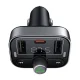 FM siųstuvas Baseus S-09 Pro, Bluetooth 5.3 (juodas)
