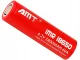18650 Li-Ion įkraunama baterija 3800mAh 4.2V, 1 vnt., raudona