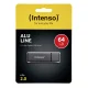 USB atmintinė Intenso Alu Line 64 GB, USB 2.0, antracito