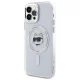 Karl Lagerfeld IML Metal Choupette Head MagSafe dėklas iPhone 12 / 12 Pro, baltas
