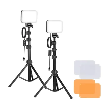 Neewer BP66 studijinis LED lempų rinkinys (2 lempos, stovai, filtrai)